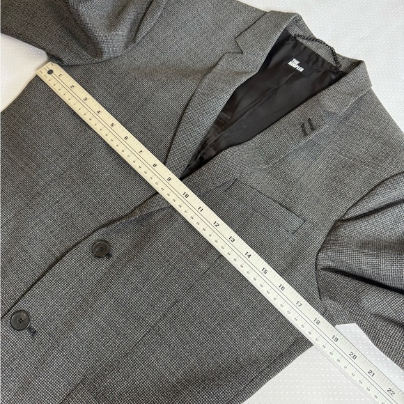 NWT The Kooples Gray Checkered Mens Blazer. Size FR 44, US XS - Picture 11 of 14